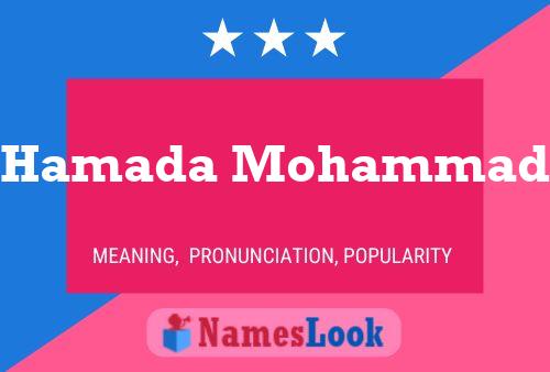 Hamada Mohammad Name Poster