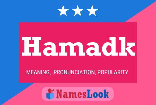 Hamadk Name Poster