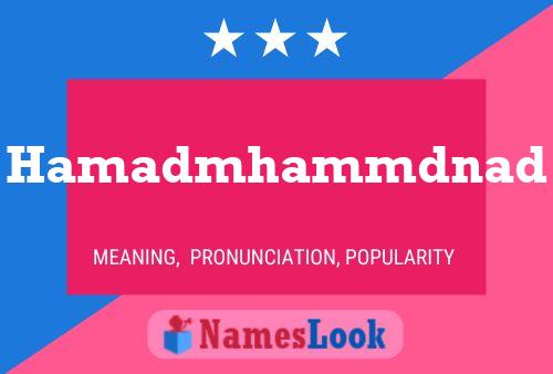 Hamadmhammdnad Name Poster