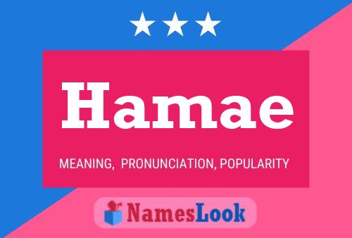 Hamae Name Poster