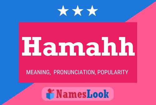 Hamahh Name Poster