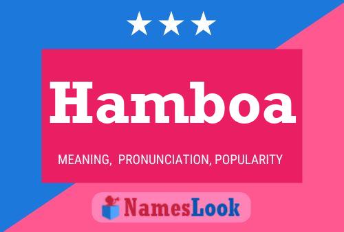 Hamboa Name Poster