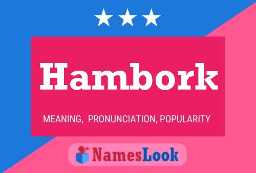 Hambork Name Poster