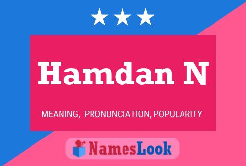 Hamdan N Name Poster