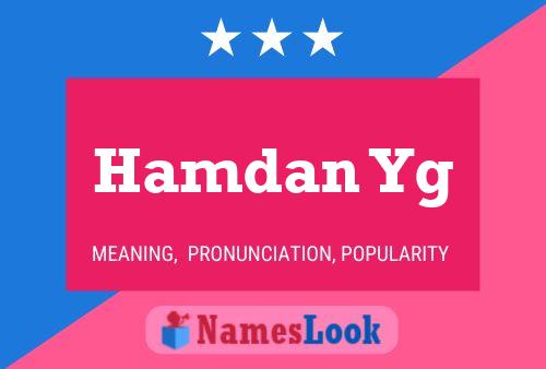 Hamdan Yg Name Poster