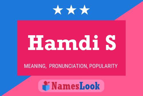 Hamdi S Name Poster