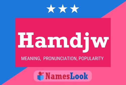 Hamdjw Name Poster