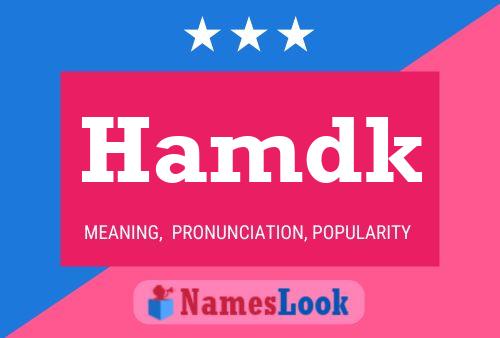 Hamdk Name Poster