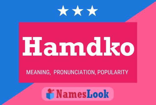 Hamdko Name Poster