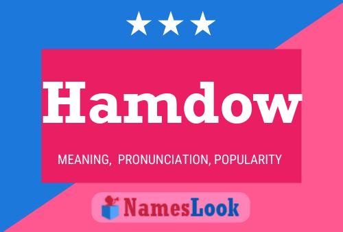 Hamdow Name Poster