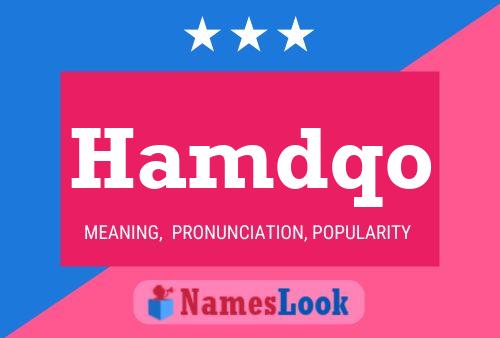 Hamdqo Name Poster