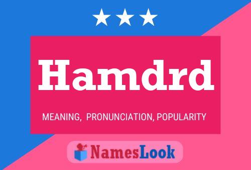 Hamdrd Name Poster