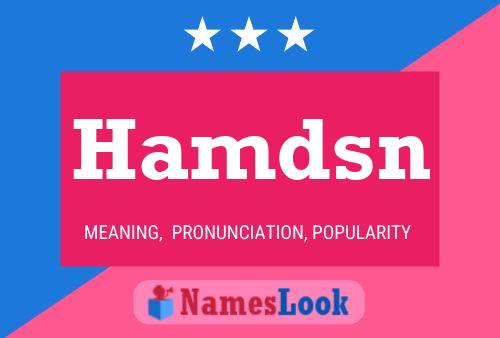 Hamdsn Name Poster