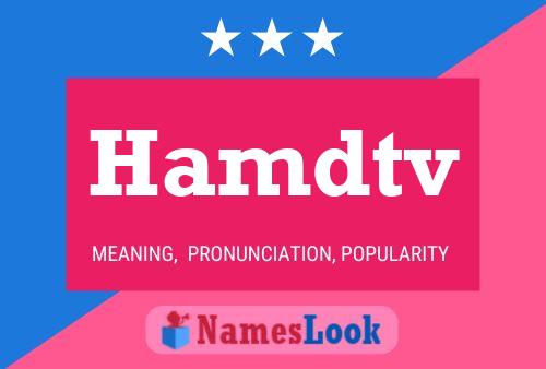 Hamdtv Name Poster