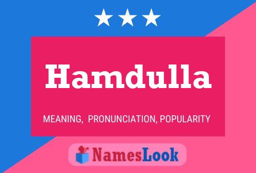 Hamdulla Name Poster