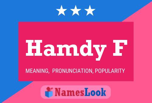 Hamdy F Name Poster