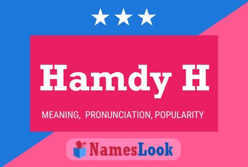 Hamdy H Name Poster