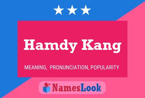 Hamdy Kang Name Poster