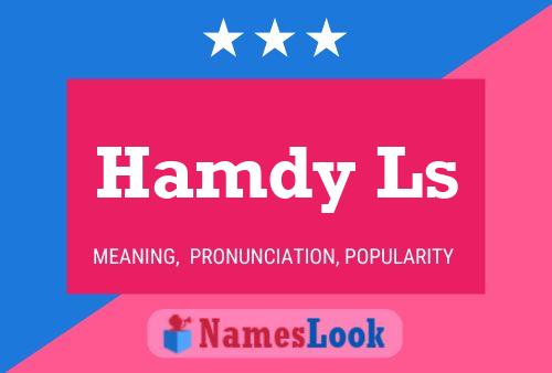 Hamdy Ls Name Poster