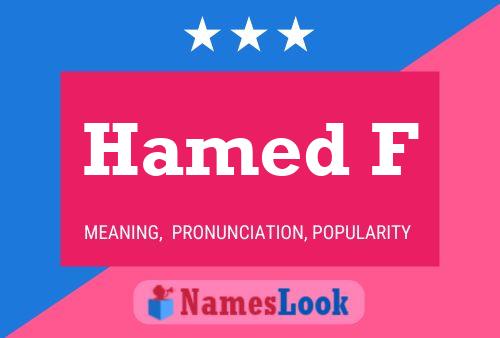 Hamed F Name Poster