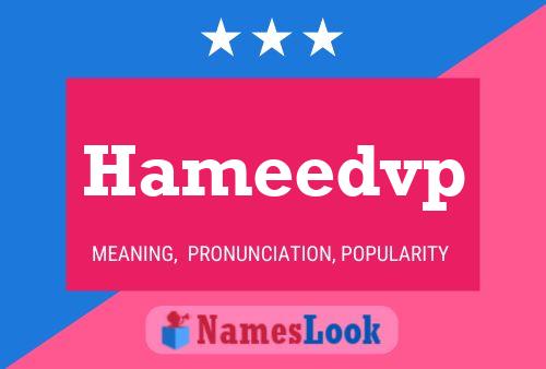 Hameedvp Name Poster