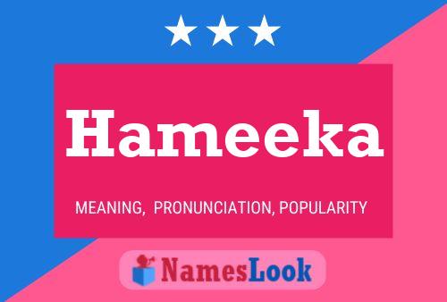 Hameeka Name Poster