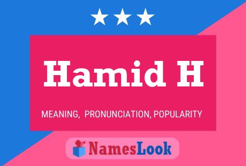 Hamid H Name Poster