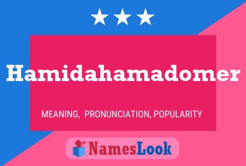 Hamidahamadomer Name Poster