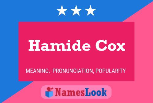 Hamide Cox Name Poster