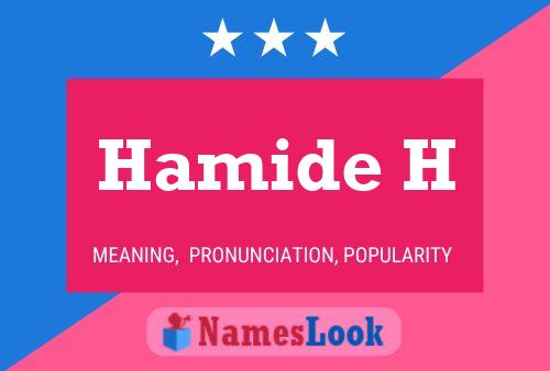 Hamide H Name Poster