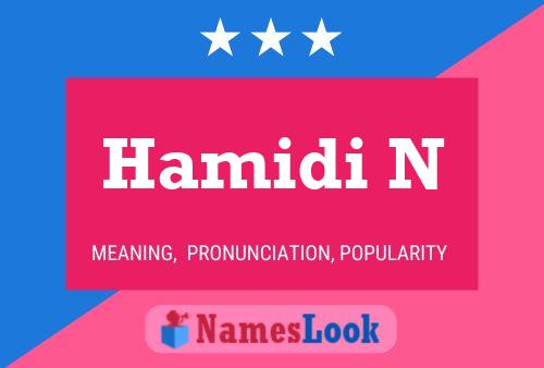 Hamidi N Name Poster