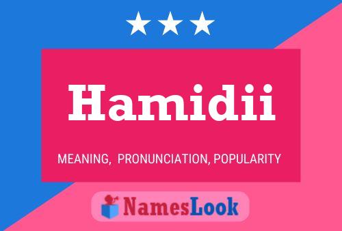 Hamidii Name Poster