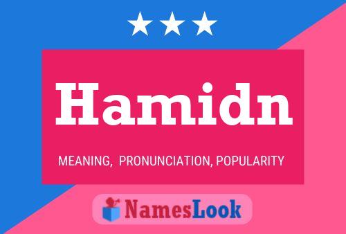 Hamidn Name Poster