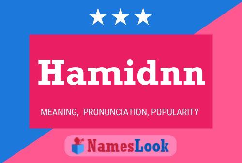 Hamidnn Name Poster