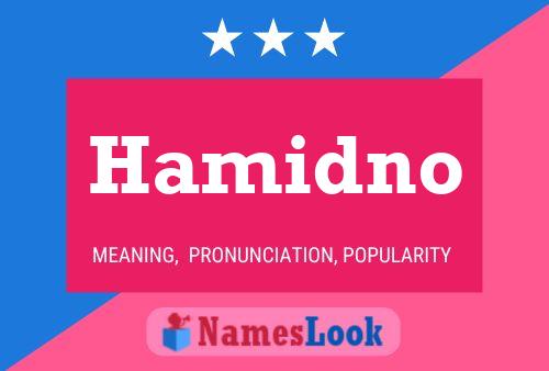 Hamidno Name Poster