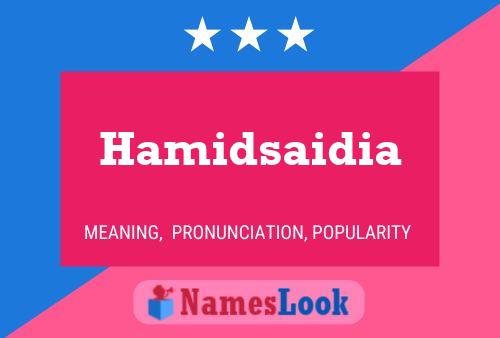 Hamidsaidia Name Poster