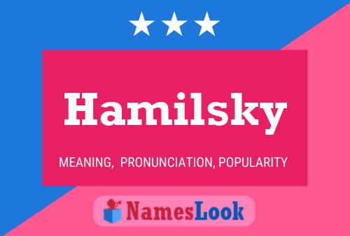 Hamilsky Name Poster