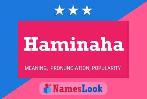 Haminaha Name Poster