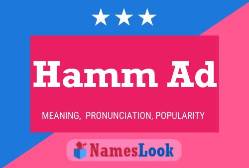 Hamm Ad Name Poster