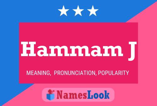 Hammam J Name Poster