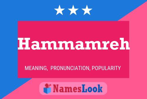 Hammamreh Name Poster