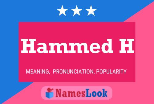 Hammed H Name Poster