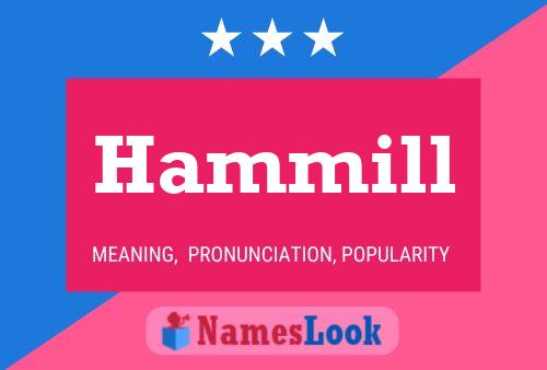 Hammill Name Poster