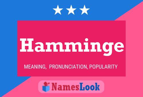 Hamminge Name Poster