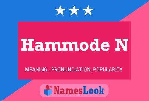 Hammode N Name Poster