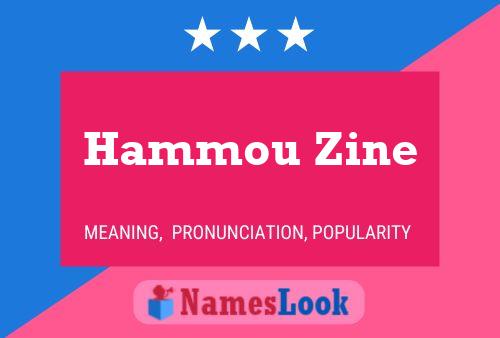 Hammou Zine Name Poster