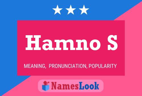 Hamno S Name Poster