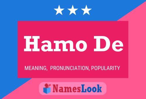 Hamo De Name Poster