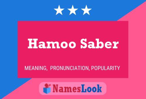 Hamoo Saber Name Poster