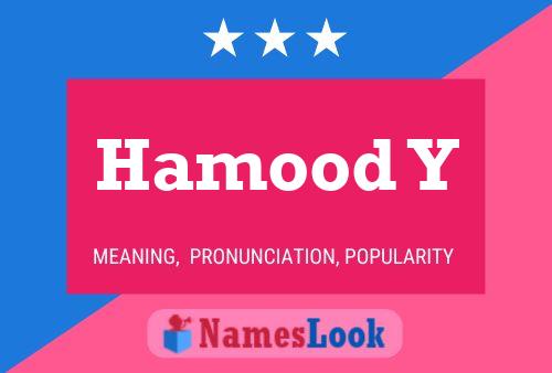 Hamood Y Name Poster